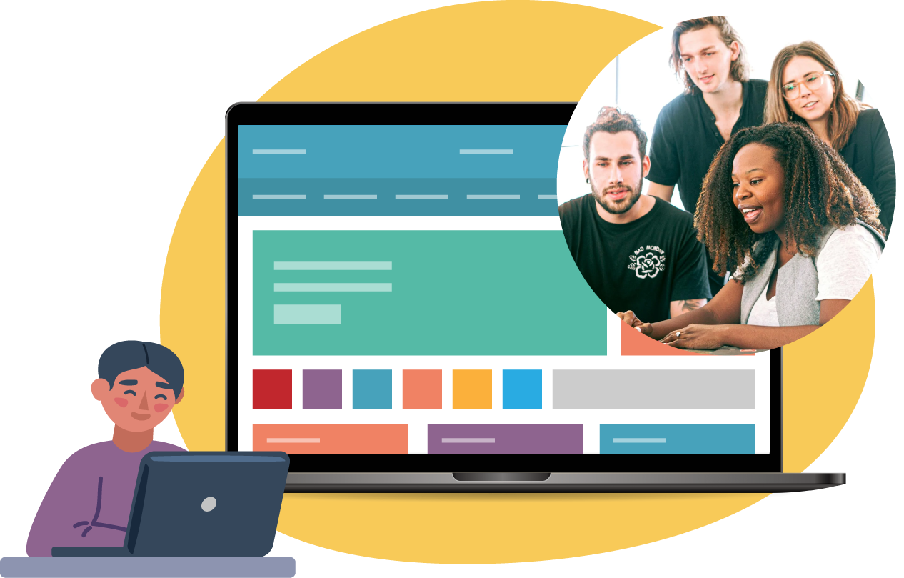 Attollo Intranet homepage with Microsoft 365 technology icons